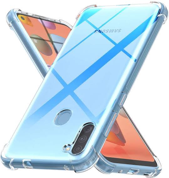 Picture of For Samsung Galaxy M11 Flexible Clear Transparent Soft TPU Back Case Cover