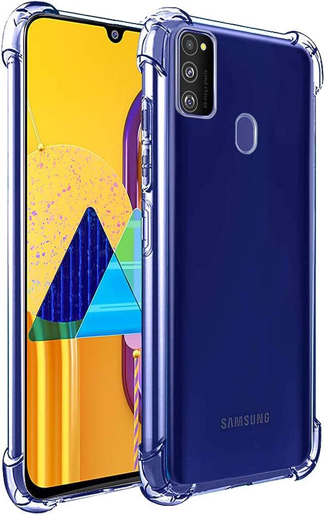 Picture of For Samsung Galaxy M21 Flexible Clear Transparent Soft TPU Back Case Cover