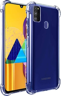 Picture of For Samsung Galaxy M21 Flexible Clear Transparent Soft TPU Back Case Cover
