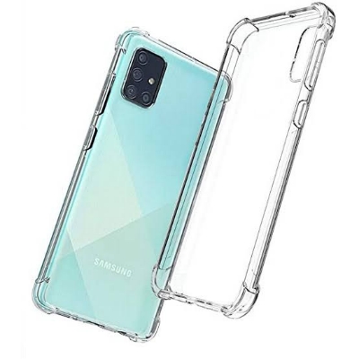 Picture of For Samsung Galaxy A71  Flexible Clear Transparent Soft TPU Back Case Cover