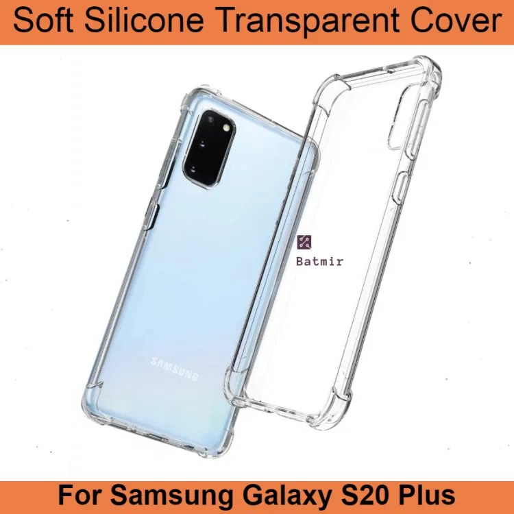 Picture of For Samsung Galaxy S20 plus  Flexible Clear Transparent Soft TPU Back Case Cover