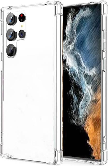 Picture of For Samsung Galaxy S23 ultra  Flexible Clear Transparent Soft TPU Back Case Cover