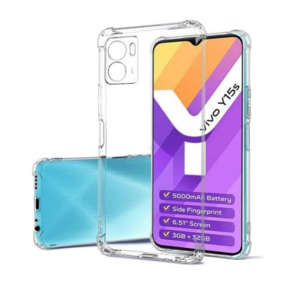 Picture of Vivo Y15s Y01 Clear Transparent Soft TPU Back Case Cover - Slim, Lightweight, Easy Access
