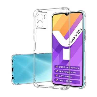 Picture of Vivo Y15s Y01 Clear Transparent Soft TPU Back Case Cover - Slim, Lightweight, Easy Access