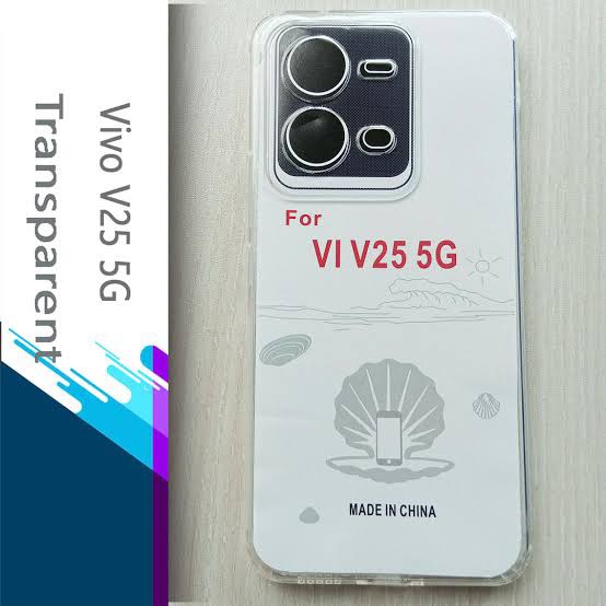 Picture of For Vivo V25   Flexible Clear Transparent Soft TPU Back Case Cover