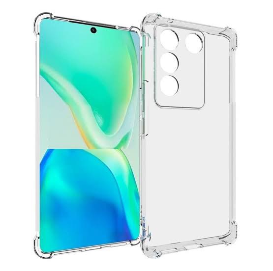 Picture of For Vivo V27  Flexible Clear Transparent Soft TPU Back Case Cover