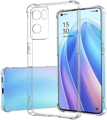 Picture of For oppo A76  Flexible Clear Transparent Soft TPU Back Case Cover