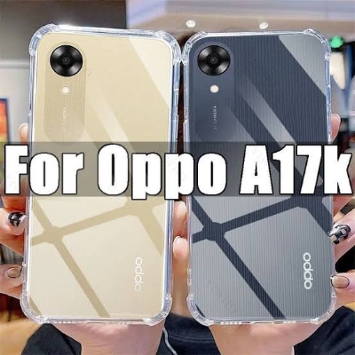 Picture of For oppo A17k  Flexible Clear Transparent Soft TPU Back Case Cover
