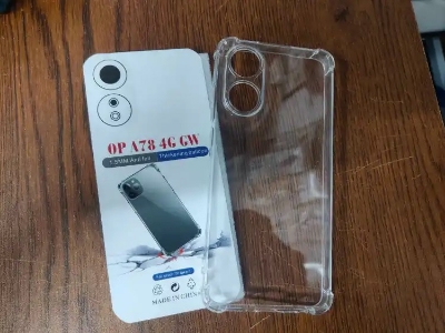 Picture of For oppo A78  Flexible Clear Transparent Soft TPU Back Case Cover