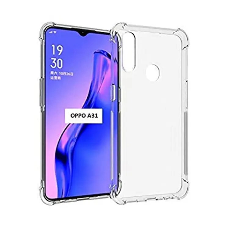 Picture of For oppo A31   Flexible Clear Transparent Soft TPU Back Case Cover