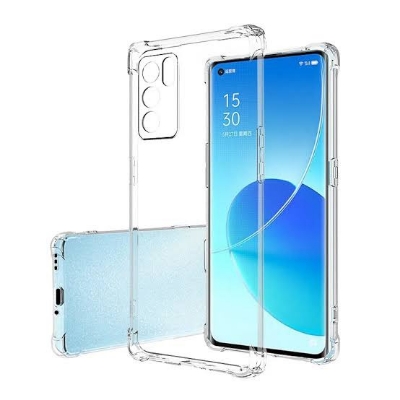 Picture of For oppo reno 6  Flexible Clear Transparent Soft TPU Back Case Cover
