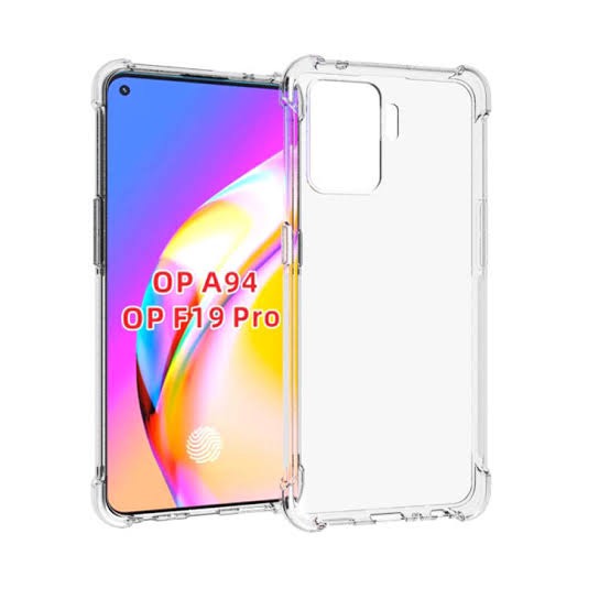 Picture of For oppo F19 pro  A94   Flexible Clear Transparent Soft TPU Back Case Cover