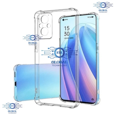 Picture of For oppo F21 pro 5G   Flexible Clear Transparent Soft TPU Back Case Cover