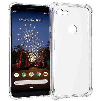 Picture of For pixel 3Xl   Flexible Clear Transparent Soft TPU Back Case Cover