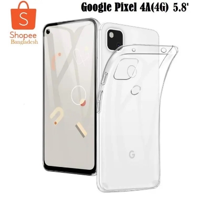 Picture of For pixel 4A 4G    Flexible Clear Transparent Soft TPU Back Case Cover
