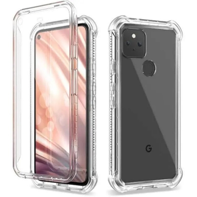 Picture of For pixel 5A   Flexible Clear Transparent Soft TPU Back Case Cover