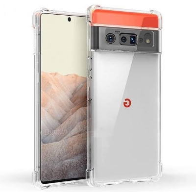 Picture of For pixel 6A   Flexible Clear Transparent Soft TPU Back Case Cover