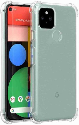 Picture of For pixel 5   Flexible Clear Transparent Soft TPU Back Case Cover