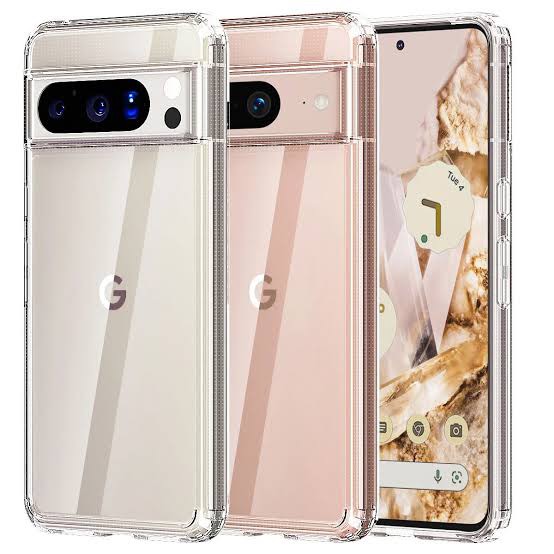 Picture of For pixel 8 pixel 8 pro   Flexible Clear Transparent Soft TPU Back Case Cover