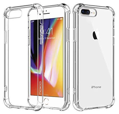 Picture of For iphone  7G plus 8G plus  Flexible Clear Transparent Soft TPU Back Case Cover