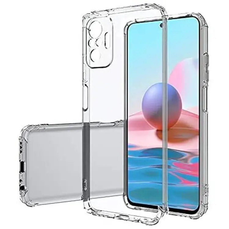 Picture of For xioami redmi note 10 pro  Flexible Clear Transparent Soft TPU Back Case Cover