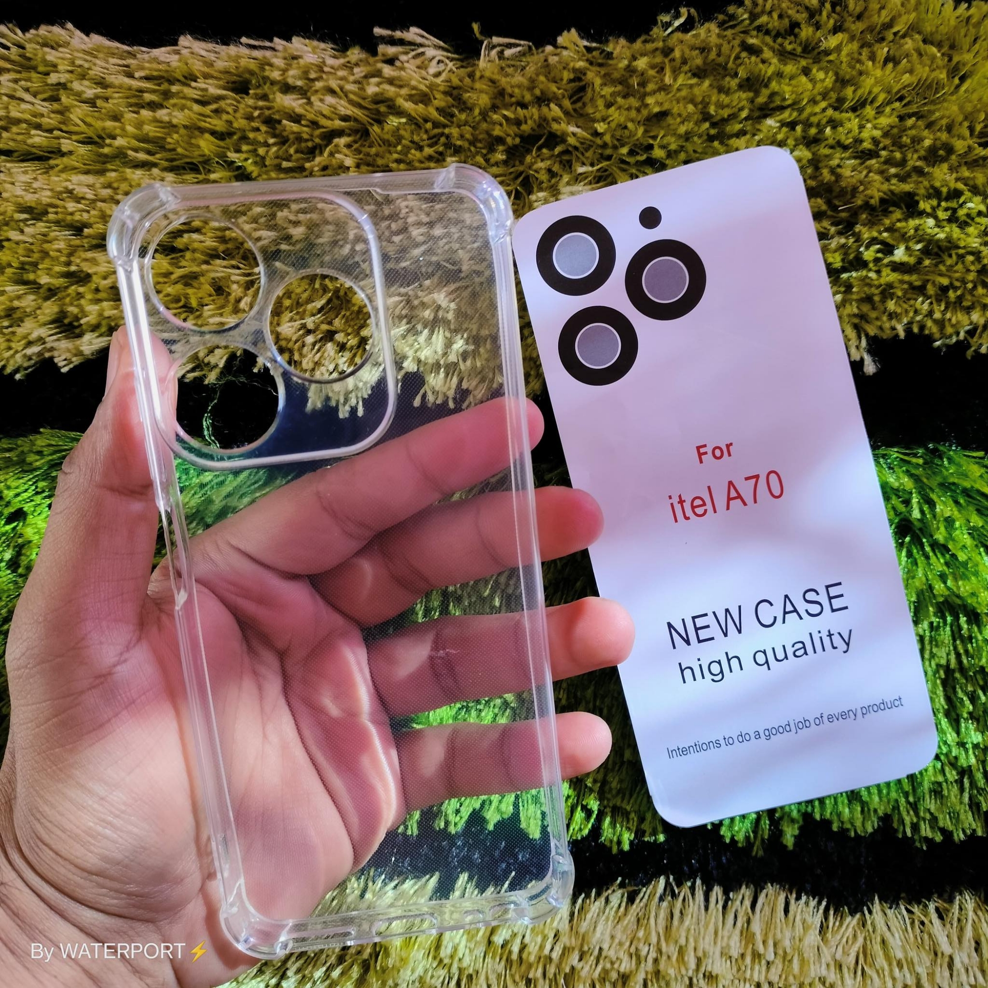 Picture of For itel A70  Flexible Clear Transparent Soft TPU Back Case Cover