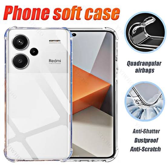 Picture of For xioami redmi  Note 13 pro plus note 13 pro Flexible Clear Transparent Soft TPU Back Case Cover