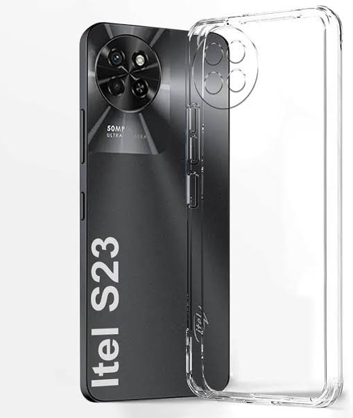 Picture of For Itel S23  Flexible Clear Transparent Soft TPU Back Case Cover