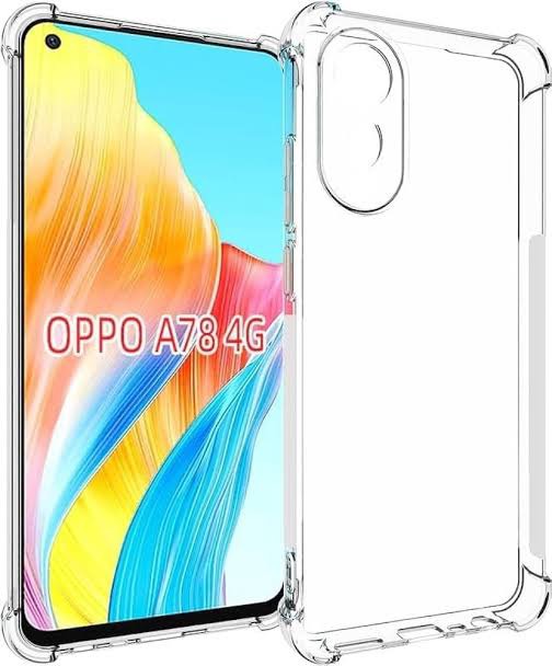 Picture of For oppo A78   Flexible Clear Transparent Soft TPU Back Case Cover