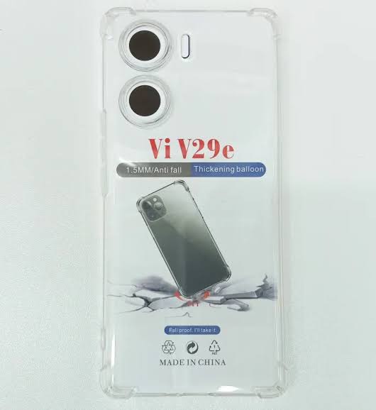 Picture of For vivo V29E    Flexible Clear Transparent Soft TPU Back Case Cover
