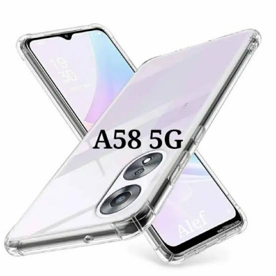 Picture of For oppo A58   Flexible Clear Transparent Soft TPU Back Case Cover