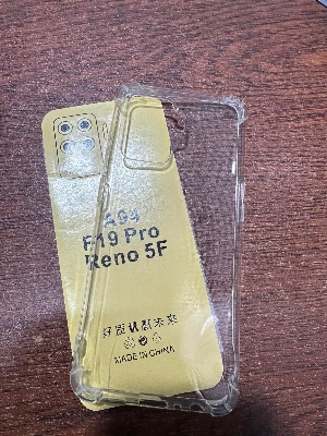 Picture of For oppo F19 pro   Flexible Clear Transparent Soft TPU Back Case Cover