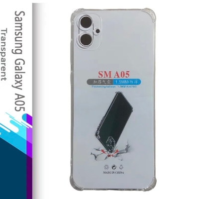 Picture of For samsung galaxy A05  Flexible Clear Transparent Soft TPU Back Case Cover