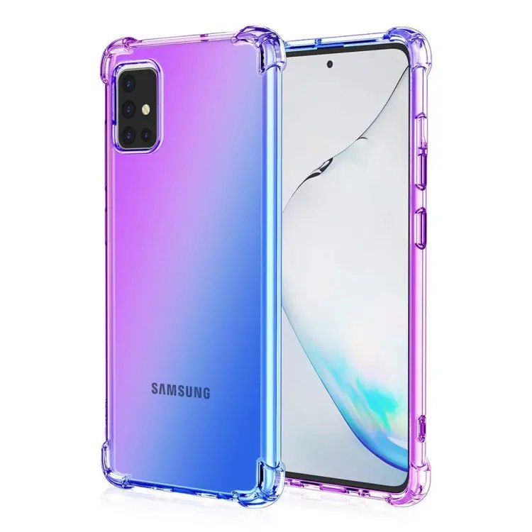 Picture of For samsung galaxy A51  Flexible Clear Transparent Soft TPU Back Case Cover