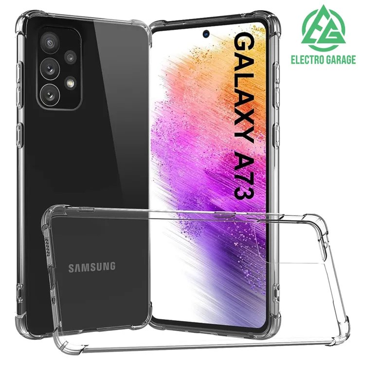 Picture of For samsung galaxy A73  Flexible Clear Transparent Soft TPU Back Case Cover