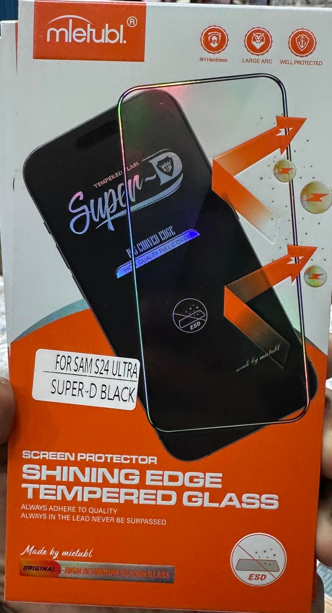 Picture of Meitubl Tempered Glass for Samsung Galaxy S24 Ultra 5G, [2 Pack] [High Definition] [9H Hardness] Anti-Scratch,Screen Protector for Samsung Galaxy S24 Ultra 5G.