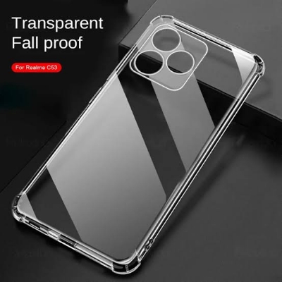 Picture of For Realme note 50   Flexible Clear Transparent Soft TPU Back Case Cover