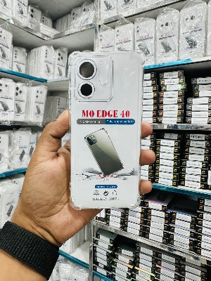 Picture of For Motorola EDGE 40   Flexible Clear Transparent Soft TPU Back Case Cover