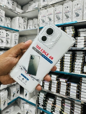 Picture of For Motorola EDGE 40   Flexible Clear Transparent Soft TPU Back Case Cover