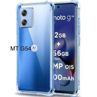 Picture of For Motorola G54    Flexible Clear Transparent Soft TPU Back Case Cover