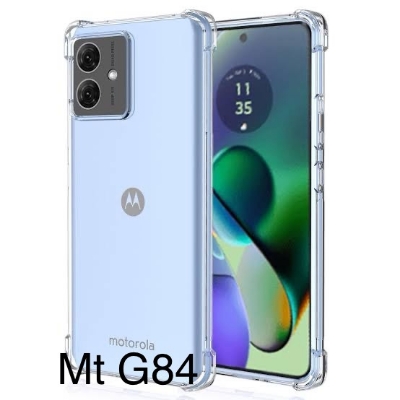 Picture of For Motorola G84    Flexible Clear Transparent Soft TPU Back Case Cover