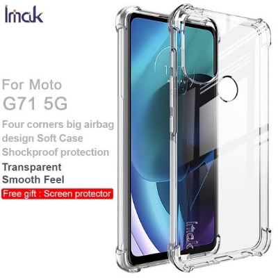 Picture of For Motorola G71 Flexible Clear Transparent Soft TPU Back Case Cover