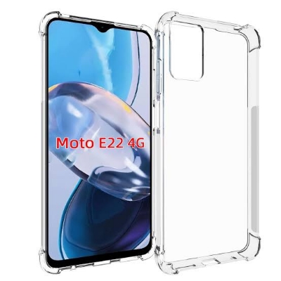 Picture of For Motorola E22 E22i  Flexible Clear Transparent Soft TPU Back Case Cover