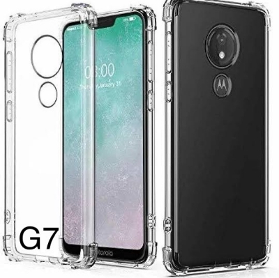 Picture of For Motorola G7 Flexible Clear Transparent Soft TPU Back Case Cover