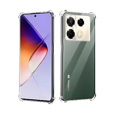 Picture of Infinix Note 40/40 Pro/40 Pro Plus Flexible Clear Transparent Soft TPU Back Case Cover
