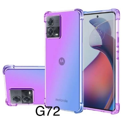 Picture of For Motorola G72 Flexible Clear Transparent Soft TPU Back Case Cover