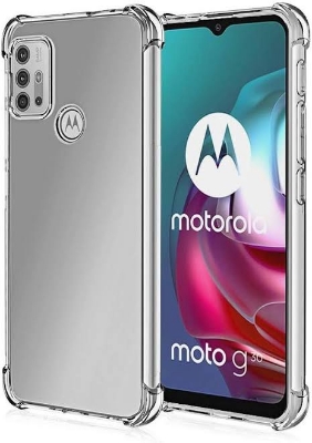 Picture of For Motorola  G30  Flexible Clear Transparent Soft TPU Back Case Cover