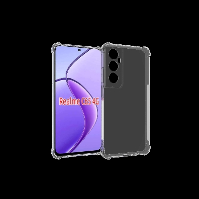 Picture of For Realme C65   Flexible Clear Transparent Soft TPU Back Case Cover