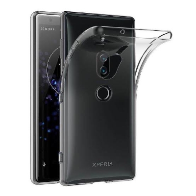 Picture of Sony XZ2  Luxury Crystal Clear Case Soft Silicone Shockproof Transparent Shell TPU Back Cover Sony XZ2