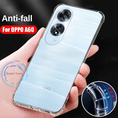 Picture of Oppo A60 Luxury Crystal Clear Case Soft Silicone Shockproof Transparent Shell TPU Back Cover Oppo A60